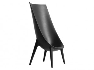 fauteuil dossier haut Out-In Driade de Philippe Starck location noir