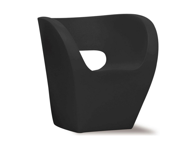 fauteuil little albert noir de ron arad location mobilier d'extérieur